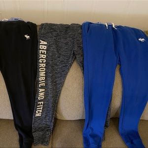 3 Pairs of Abercrombie Kids Sweatpants.